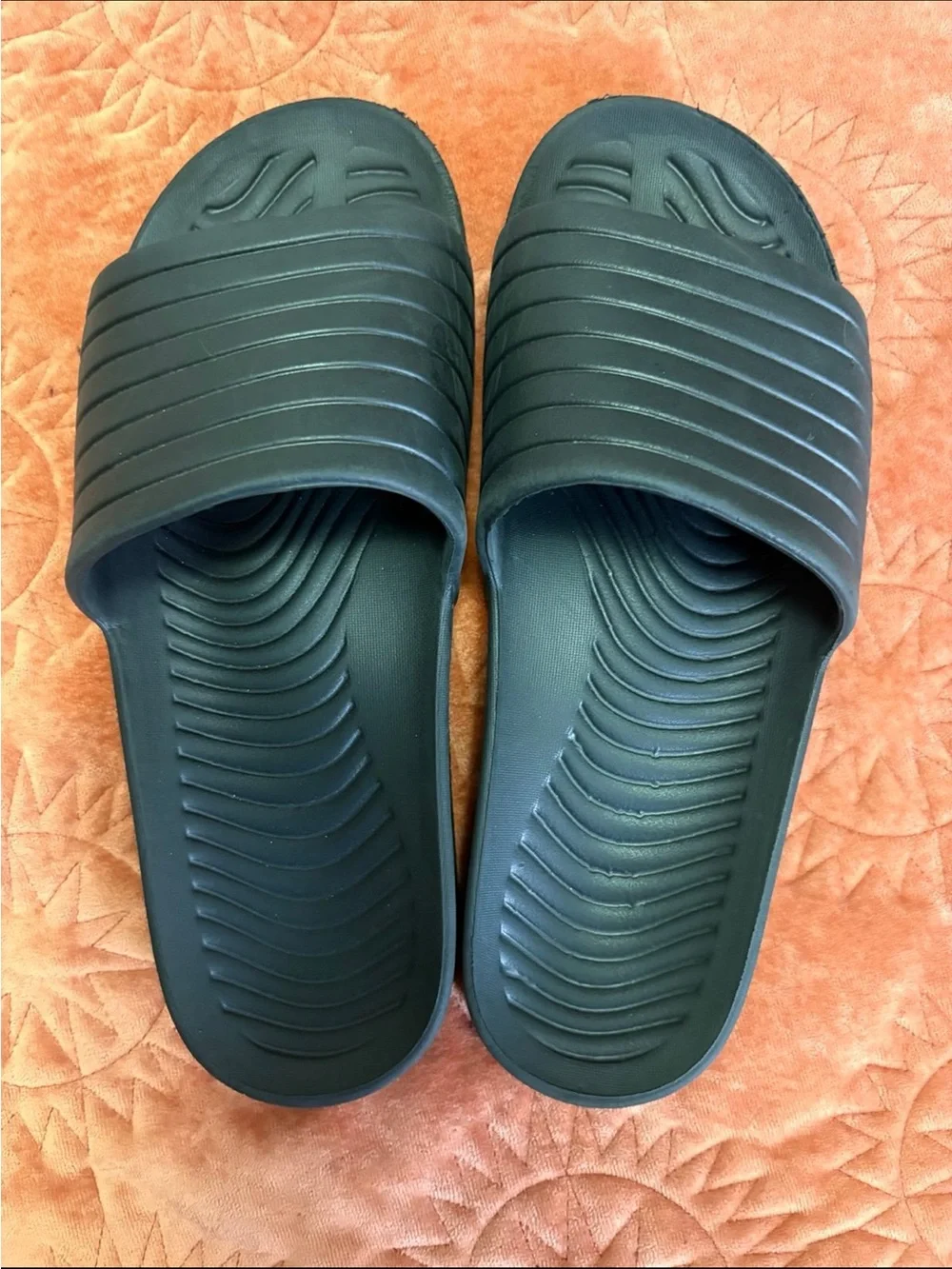 Men's Black Slide Sandals - Comfortable Everyday Slip-Ons
